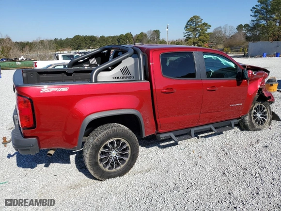 2021 Chevrolet Colorado 4WD ZR2 with VIN 1GCGTEEN5M1162195, listed as a Copart auction lot 46442995 with 40,692 mi miles and Salvage Title. Bid and sale history available at carsss.com. Image 3.