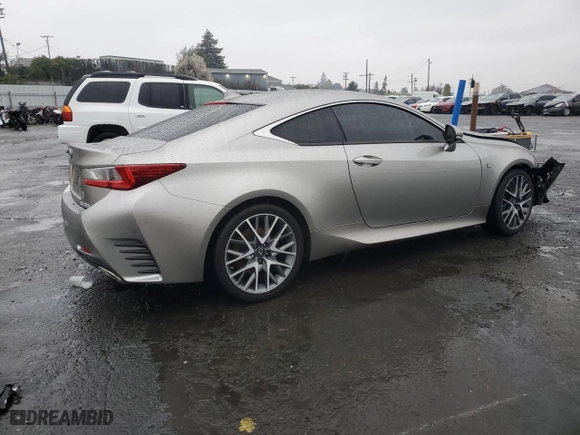 2016 Lexus RC 200t with VIN JTHHA5BC0G5003724, listed as a Copart auction lot 43280825 with 123,171 mi miles and Salvage Title. Bid and sale history available at carsss.com. Image 3.