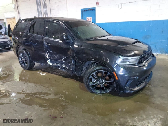 2022 Dodge Durango GT Plus with VIN 1C4RDJDG7NC185436, listed as a Copart auction lot 86258404 with 38,202 mi miles and Salvage Title. Bid and sale history available at carsss.com. Image 4.