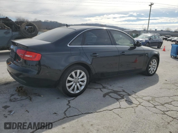 2013 Audi A4 Premium with VIN WAUAFAFLXDA061489, listed as a Copart auction lot 45212555 with 136,410 mi miles and Salvage Title. Bid and sale history available at carsss.com. Image 3.