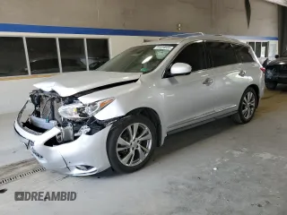 2013 Infiniti JX35 with VIN 5N1AL0MM4DC346349, listed as a Copart auction lot 54494605 with 186,729 mi miles and Salvage Title. Bid and sale history available at DreamBid. Image 1.
