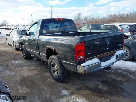 2005 Dodge Ram 1500 SLT with VIN 1D7HU16N55J557476, listed as a IAAI auction lot 41608924 with 81,752 mi miles. Bid and sale history available at carsss.com. Image 3.