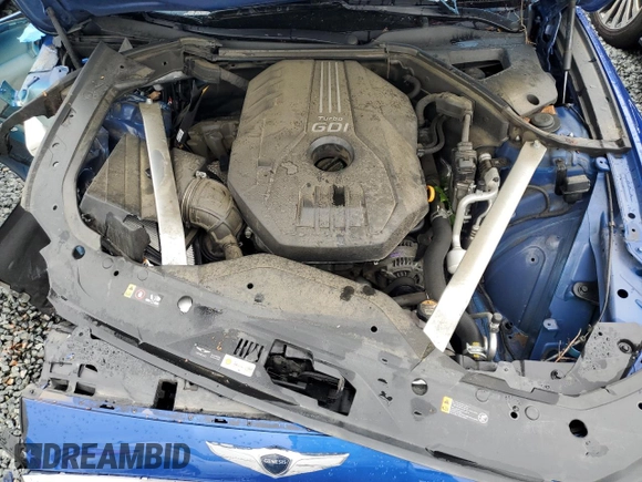 2021 Genesis G70 2.0T with VIN KMTG64LA1MU075945, listed as a Copart auction lot 56481205 with 88,160 mi miles and Salvage title. Bid and sale history available at DreamBid. Image 11.