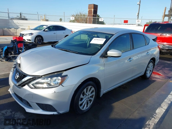 2018 Nissan Sentra SV with VIN 3N1AB7AP0JL624682, listed as a IAAI auction lot 41966632 with 67,513 mi miles. Bid and sale history available at carsss.com. Image 2.