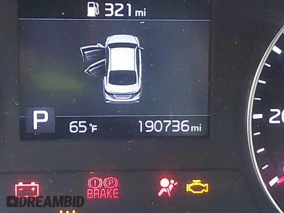 2019 Kia Forte S with VIN 3KPF34ADXKE025881, listed as a IAAI auction lot 41181529 with 190,736 mi miles and . Bid and sale history available at carsss.com. Image 15.
