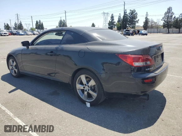 2010 Lexus IS 250 C z VIN JTHFF2C26A2514117, wystawiony jako Copart lot #61644135 z przebiegiem 125 940 mil mil oraz Szkoda całkowita • Salvage title. Historia ofert i sprzedaży dostępna na DreamBid. Obrazek 2.