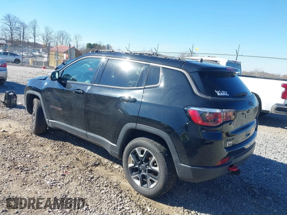2018 Jeep Compass Trailhawk with VIN 3C4NJDDB8JT309192, listed as a IAAI auction lot 40840838 with 80,887 mi miles and . Bid and sale history available at carsss.com. Image 3.