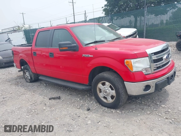2014 Ford F-150 XL with VIN 1FTFW1EF9EFB18466, listed as a IAAI auction lot 42512828 with 125,811 mi miles and . Bid and sale history available at DreamBid. Image 1.