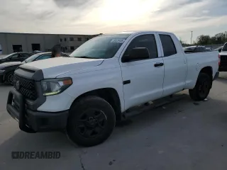 2018 Toyota Tundra SR with VIN 5TFRM5F11JX131696, listed as a Copart auction lot 50028455 with 185,598 mi miles and Salvage title. Bid and sale history available at DreamBid. Image 1.
