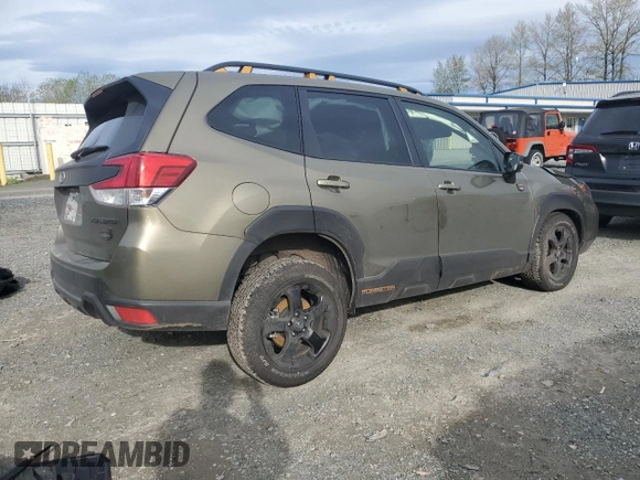 2023 Subaru Forester Wilderness with VIN JF2SKAMC6PH438886, listed as a Copart auction lot 52697755 with 6,551 mi miles and Salvage Title. Bid and sale history available at carsss.com. Image 3.