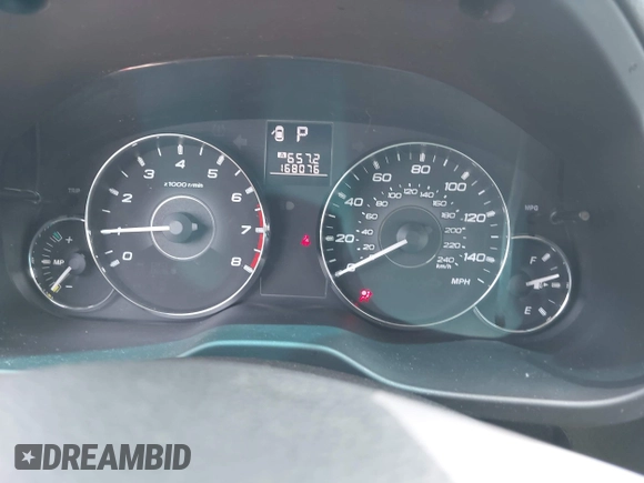 2012 Subaru Outback 2.5i with VIN 4S4BRCAC1C3233957, listed as a IAAI auction lot 42234430 with 168,076 mi miles and . Bid and sale history available at DreamBid. Image 7.