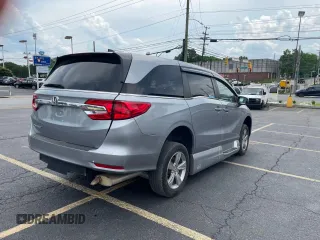 2019 Honda Odyssey EX-L with VIN 5FNRL6H77KB122457, listed as a Copart auction lot 55848825 with 62,462 mi miles and Salvage Title. Bid and sale history available at carsss.com. Image 4.