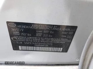 2017 Hyundai Sonata 2.4L z VIN 5NPE24AF8HH552970, wystawiony jako IAAI lot #42075452 z przebiegiem 116 714 mil mil oraz . Historia ofert i sprzedaży dostępna na DreamBid. Obrazek 9.