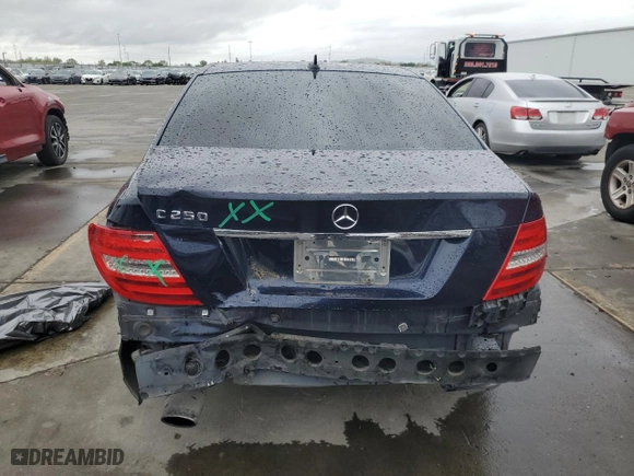 2012 Mercedes-Benz C-Class C 250 Sport with VIN WDDGF4HB7CA654962, listed as a Copart auction lot 51278855 with 182,526 mi miles and Salvage Title. Bid and sale history available at carsss.com. Image 6.