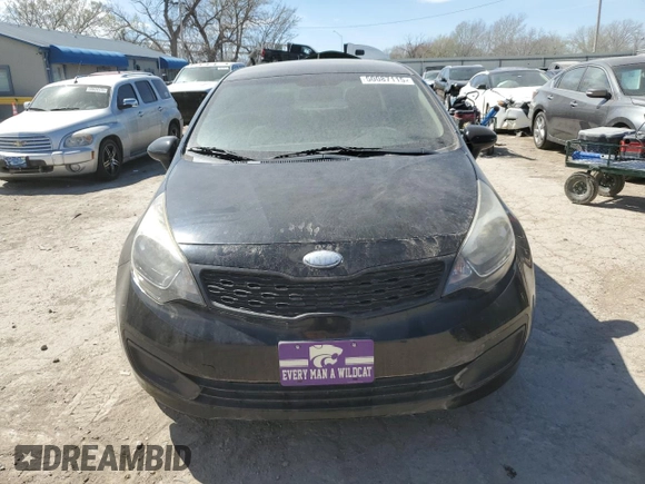 2013 Kia Rio LX with VIN KNADM4A36D6225190, listed as a Copart auction lot 50087115 with 64,895 mi miles and Salvage Title. Bid and sale history available at carsss.com. Image 5.