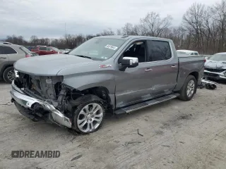 2023 Chevrolet Silverado 1500 LTZ with VIN 1GCUDGED0PZ245770, listed as a Copart auction lot 83079644 with 20,540 mi miles and Salvage Title. Bid and sale history available at carsss.com. Image 1.