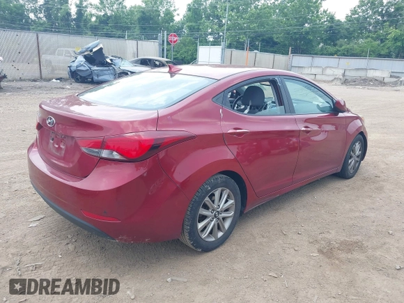 2016 Hyundai Elantra SE with VIN 5NPDH4AE2GH653924, listed as a IAAI auction lot 42496627 with 95,676 mi miles and . Bid and sale history available at DreamBid. Image 4.