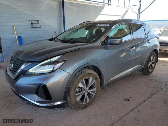 2020 Nissan Murano SV with VIN 5N1AZ2BS8LN166029, listed as a Copart auction lot 45992925 with 59,153 mi miles and Salvage Title. Bid and sale history available at carsss.com. Image 1.