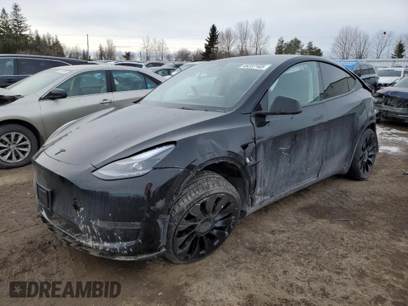 2022 Tesla Model Y Performance z VIN 7SAYGDEF5NF512464, wystawiony jako Copart lot #46337165 z przebiegiem 74 761 mil mil oraz Szkoda całkowita • Salvage title. Historia ofert i sprzedaży dostępna na DreamBid. Obrazek 1.
