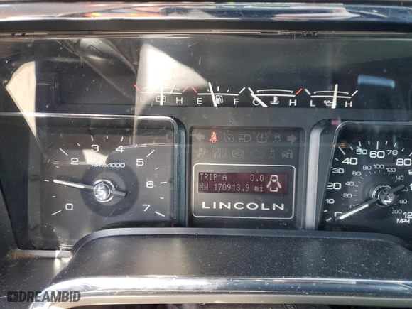 2012 Lincoln Navigator with VIN 5LMJJ2J57CEL00917, listed as a Copart auction lot 52157375 with 170,913 mi miles and Salvage Title. Bid and sale history available at carsss.com. Image 9.