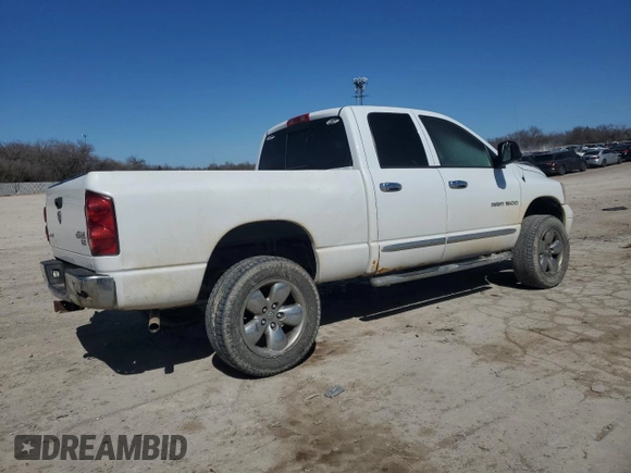 2007 Dodge 1500 Laramie with VIN 1D7HU18297S198469, listed as a Copart auction lot 48191495 with Not provided miles and Salvage title. Bid and sale history available at DreamBid. Image 3.