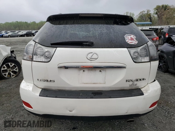 2006 Lexus RX 400h with VIN JTJHW31U960029748, listed as a Copart auction lot 51788795 with 177,076 mi miles and Salvage Title. Bid and sale history available at DreamBid. Image 6.