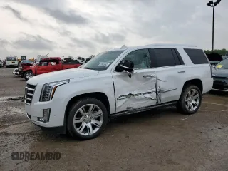 2017 Cadillac Escalade Premium Luxury with VIN 1GYS4CKJ1HR174407, listed as a Copart auction lot 53665654 with 78,826 mi miles and Salvage title. Bid and sale history available at DreamBid. Image 1.