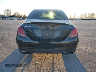 2017 Mercedes-Benz C 63 AMG with VIN 55SWF8GB3HU233221, listed as a Copart auction lot 84901404 with 80,106 mi miles and Salvage title. Bid and sale history available at DreamBid. Image 6.