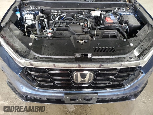 2025 Honda CR-V EX-L with VIN 2HKRS4H70SH410703, listed as a Copart auction lot 51686085 with 5,818 mi miles and Salvage Title. Bid and sale history available at DreamBid. Image 12.