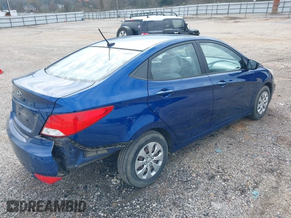 2015 Hyundai Accent GLS with VIN KMHCT4AE5FU928664, listed as a IAAI auction lot 41561742 with 100,844 mi miles and . Bid and sale history available at DreamBid. Image 4.