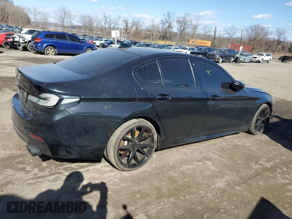 2017 BMW 5 Series 540i with VIN WBAJE5C3XHG916144, listed as a Copart auction lot 47305575 with 72,483 mi miles and Salvage Title. Bid and sale history available at carsss.com. Image 3.