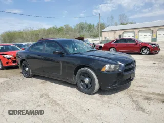 2013 Dodge Charger Police with VIN 2C3CDXAG1DH546897, listed as a Copart auction lot 54168825 with 158,551 mi miles and Salvage Title. Bid and sale history available at DreamBid. Image 4.