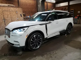 2020 Lincoln Aviator Reserve z VIN 5LM5J7XC3LGL16380, wystawiony jako Copart lot #52343925 z przebiegiem 77 734 mil mil oraz Szkoda całkowita • Salvage title. Historia ofert i sprzedaży dostępna na DreamBid. Obrazek 1.