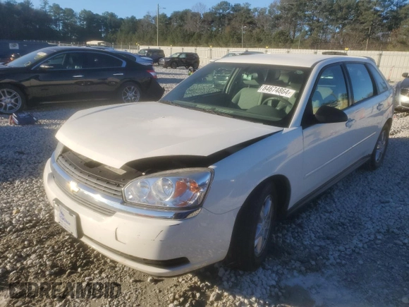 2005 Chevrolet Malibu Maxx LS with VIN 1G1ZT62805F307072, listed as a Copart auction lot 84674864 with 204,221 mi miles and Salvage Title. Bid and sale history available at carsss.com. Image 1.