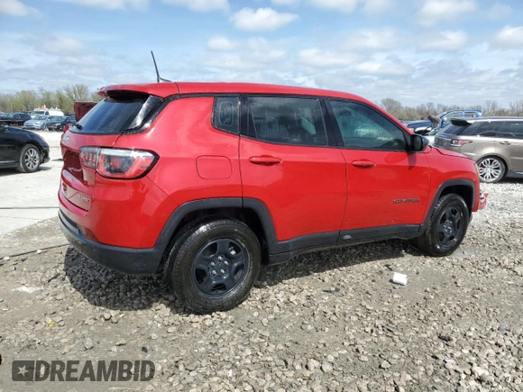 2018 Jeep Compass Sport with VIN 3C4NJCAB2JT368172, listed as a Copart auction lot 51262865 with 85,921 mi miles and Clean title. Bid and sale history available at DreamBid. Image 3.