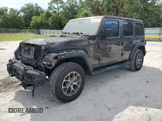 2024 Jeep Wrangler Sport S с VIN 1C4PJXDG0RW237576, выставлен на аукционе Copart как лот 60458425 с пробегом 5 625 миль миль и Списание • Salvage title. История ставок и продаж доступна на DreamBid. Изображение 1.