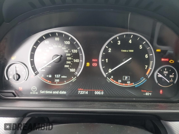 2013 BMW 5 Series 550i with VIN WBAFR9C5XDD226635, listed as a Copart auction lot 43768455 with 72,317 mi miles and Salvage Title. Bid and sale history available at DreamBid. Image 9.
