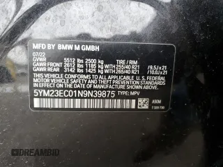 2022 BMW X4 M z VIN 5YM23EC01N9N39875, wystawiony jako Copart lot #66325504 z przebiegiem 35 324 mil mil oraz Szkoda całkowita • Salvage title. Historia ofert i sprzedaży dostępna na DreamBid. Obrazek 14.