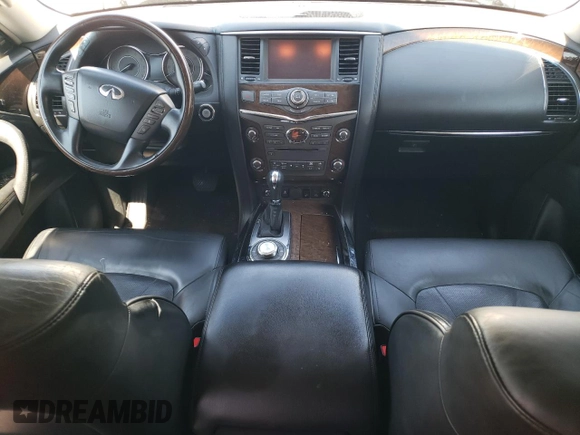 2014 Infiniti QX80 with VIN JN8AZ2NC9E9350906, listed as a Copart auction lot 65817505 with 123,790 mi miles and Clean title. Bid and sale history available at DreamBid. Image 8.