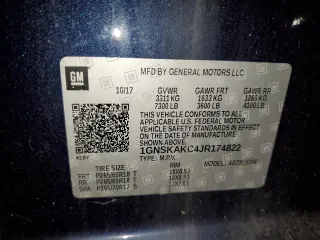 2018 Chevrolet Tahoe LS with VIN 1GNSKAKC4JR174822, listed as a Copart auction lot 84899174 with 41,641 mi miles and Clean Title. Bid and sale history available at carsss.com. Image 13.