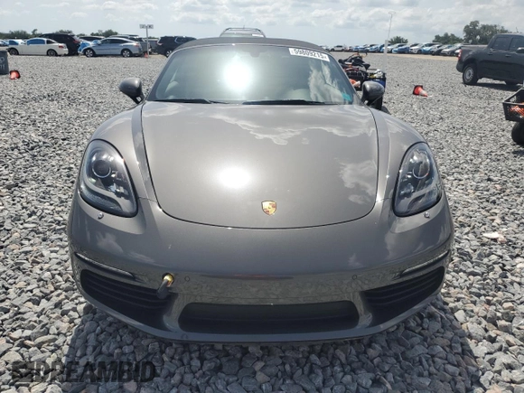 2023 Porsche Boxster with VIN WP0CA2A81PS205206, listed as a Copart auction lot 59809215 with 9,483 mi miles and Salvage title. Bid and sale history available at DreamBid. Image 5.