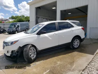 2021 Chevrolet Equinox LS with VIN 3GNAXFEV8MS173102, listed as a Copart auction lot 55698654 with 47,046 mi miles and Salvage title. Bid and sale history available at DreamBid. Image 1.