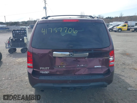 2012 Honda Pilot EX-L with VIN 5FNYF4H5XCB018858, listed as a IAAI auction lot 41757706 with 175,235 mi miles and . Bid and sale history available at carsss.com. Image 16.