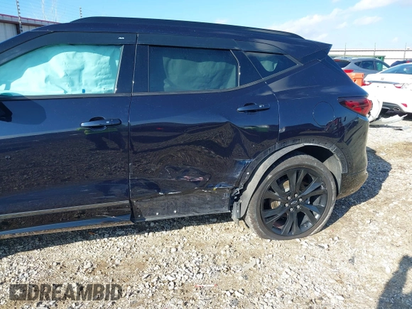 2021 Chevrolet Blazer RS with VIN 3GNKBERS3MS528240, listed as a IAAI auction lot 41215631 with 40,303 mi miles and . Bid and sale history available at DreamBid. Image 6.