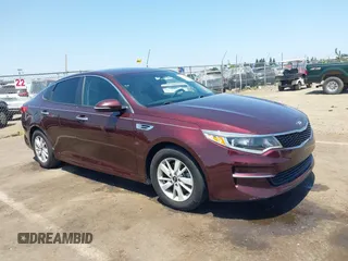2016 Kia Optima LX z VIN 5XXGT4L39GG022574, wystawiony jako IAAI lot #42444294 z przebiegiem 112 789 mil mil oraz . Historia ofert i sprzedaży dostępna na DreamBid. Obrazek 1.
