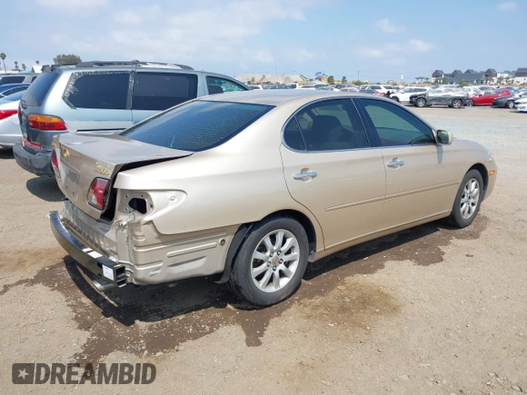 2003 Lexus ES 300 with VIN JTHBF30G430132283, listed as a IAAI auction lot 42172610 with 147,109 mi miles and . Bid and sale history available at DreamBid. Image 4.