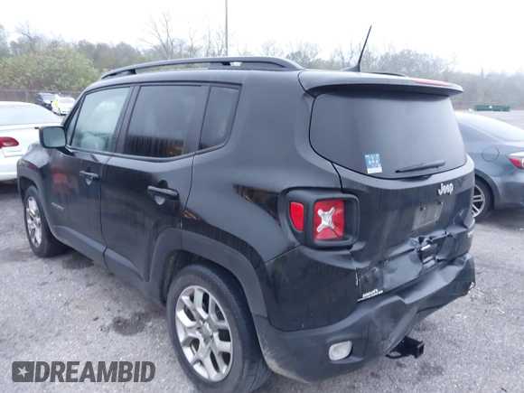 2018 Jeep Renegade Latitude with VIN ZACCJABB9JPJ34769, listed as a IAAI auction lot 41186972 with 204,900 mi miles. Bid and sale history available at carsss.com. Image 3.