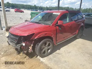 2016 Dodge Journey Crossroad with VIN 3C4PDCGG4GT149340, listed as a Copart auction lot 64196355 with 102,475 mi miles and Salvage title. Bid and sale history available at DreamBid. Image 1.