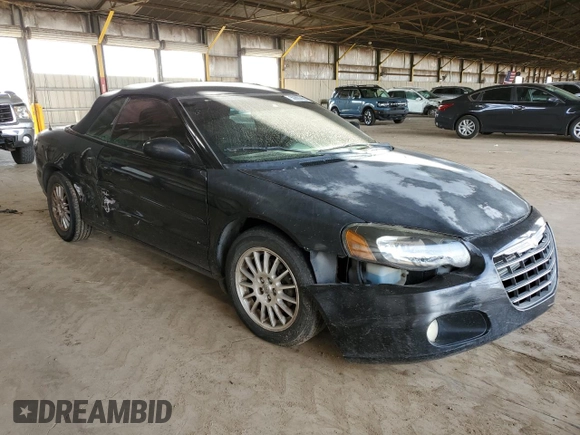 2004 Chrysler Sebring LXi with VIN 1C3EL55R54N346611, listed as a Copart auction lot 50862655 with 123,414 mi miles and Non repairable. Bid and sale history available at DreamBid. Image 4.