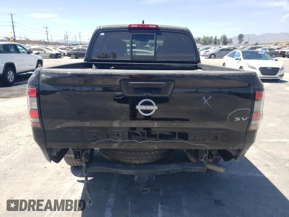 2022 Nissan Frontier SV with VIN 1N6ED1EJ0NN689899, listed as a Copart auction lot 66348834 with 31,982 mi miles and Salvage Title. Bid and sale history available at carsss.com. Image 6.